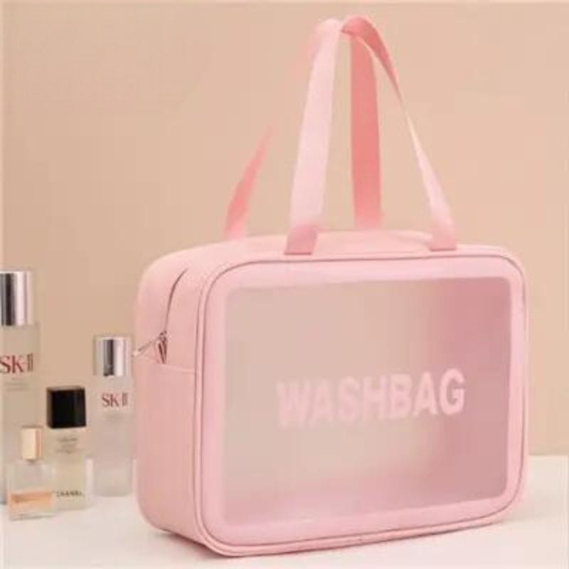 Rose / L Trousse de Toilette Transparente Avion Univers du Voyage