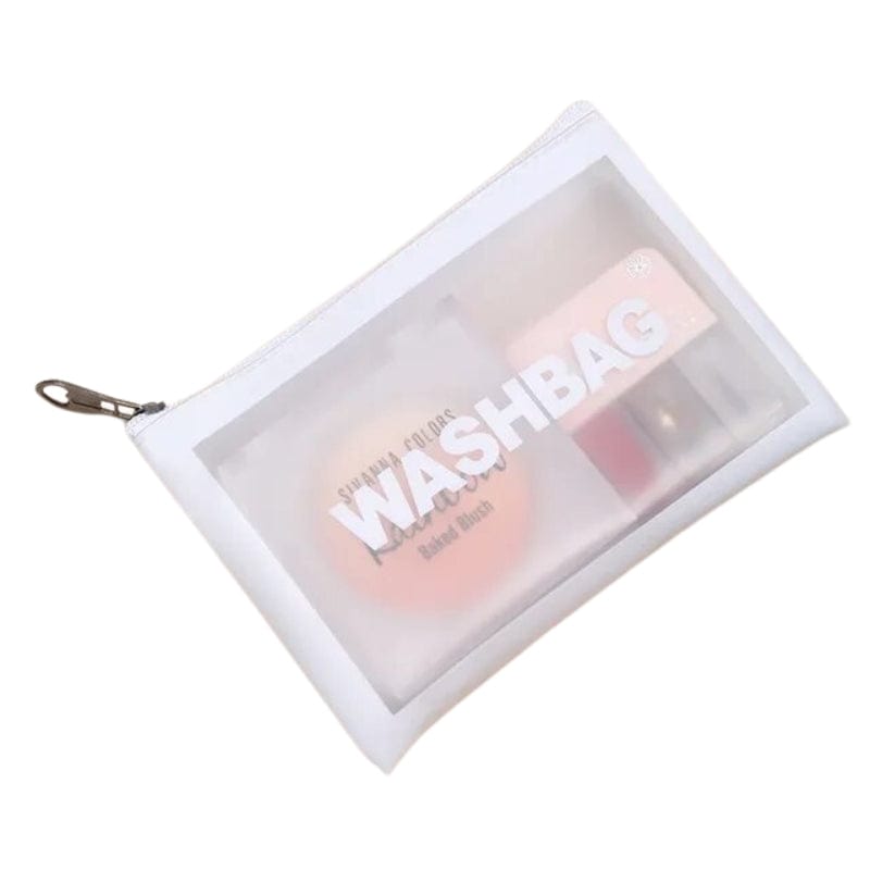 Blanc / XS Trousse de Toilette Transparente Voyage Univers du Voyage