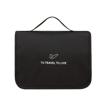 Noir Trousse De Toilette Voyage Avion Univers du Voyage