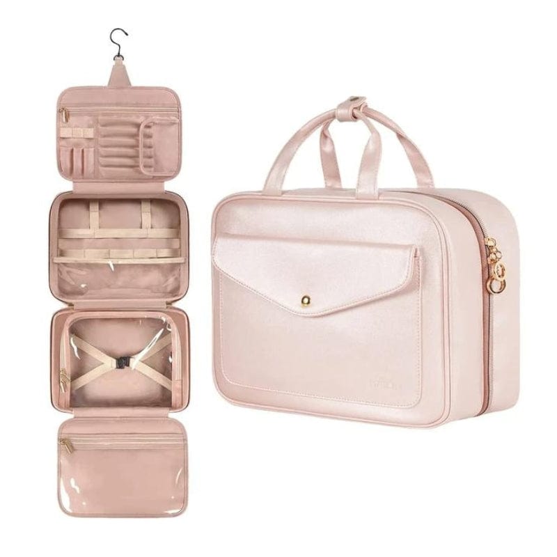 Rose Trousse de Toilette Voyage Femme Pliable Univers du Voyage