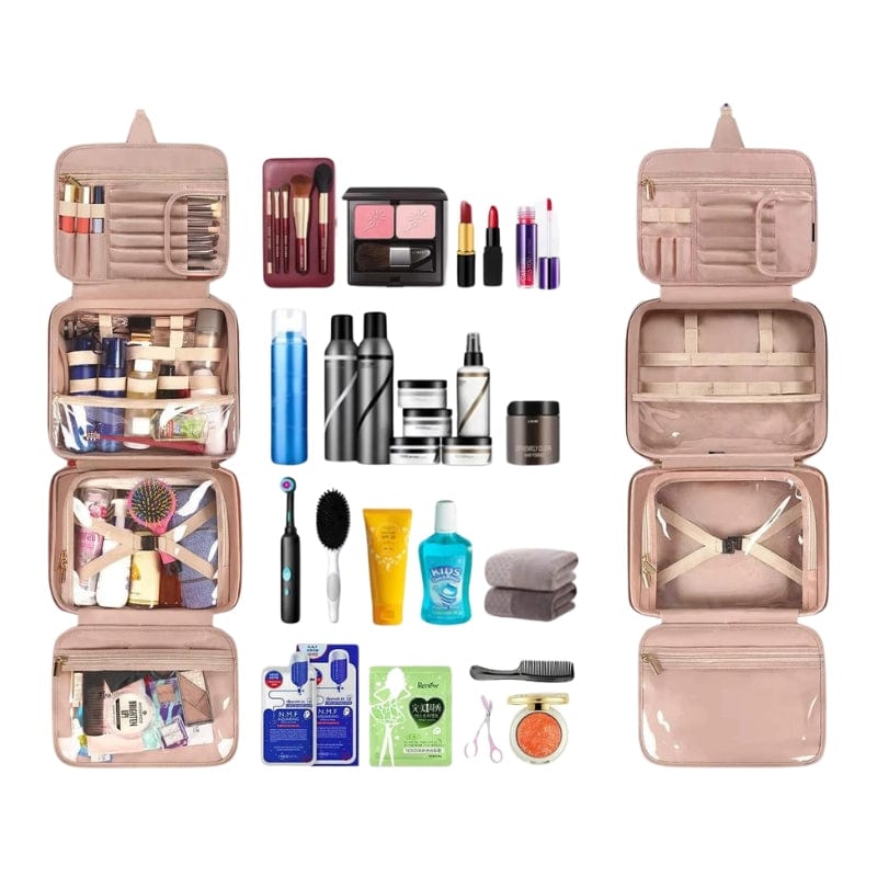 Trousse de Toilette Voyage Femme Pliable Univers du Voyage