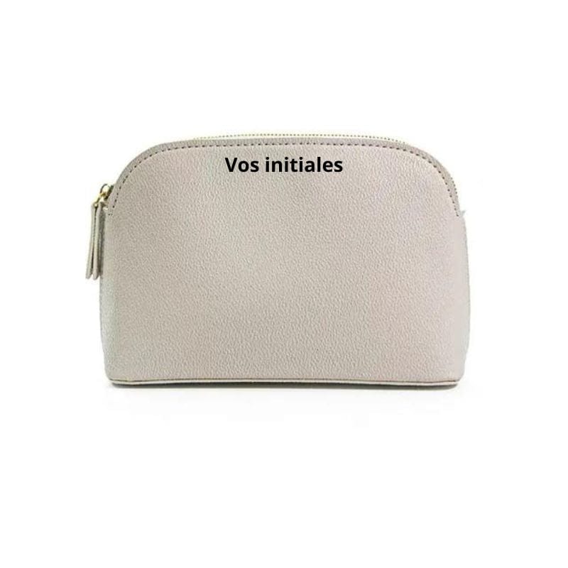 Beige / Modèle 1 Trousse Maquillage Personnalisée Univers du Voyage