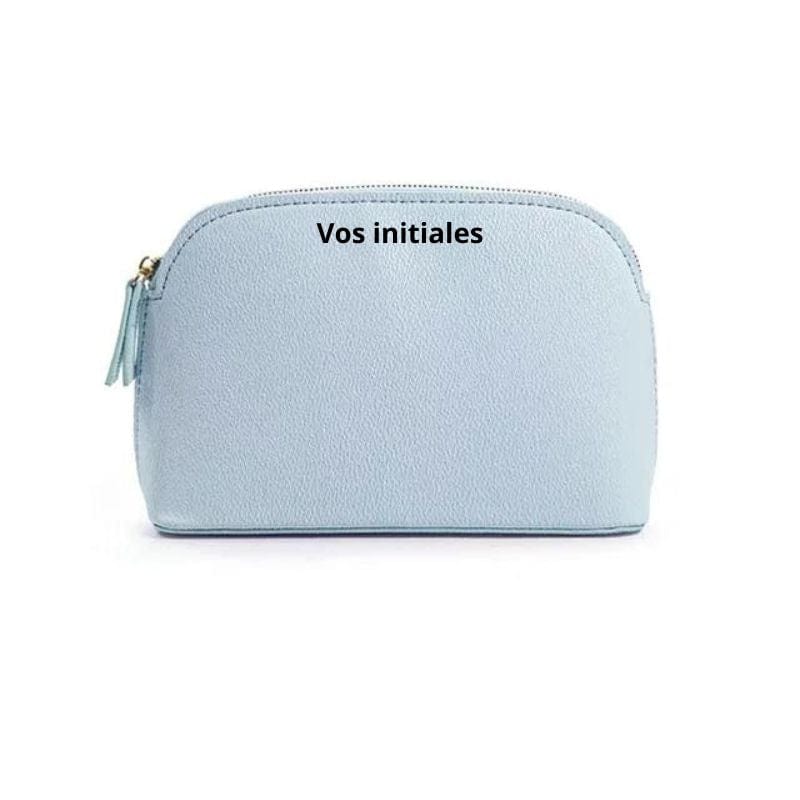 Bleu / Modèle 2 Trousse Maquillage Personnalisée Univers du Voyage