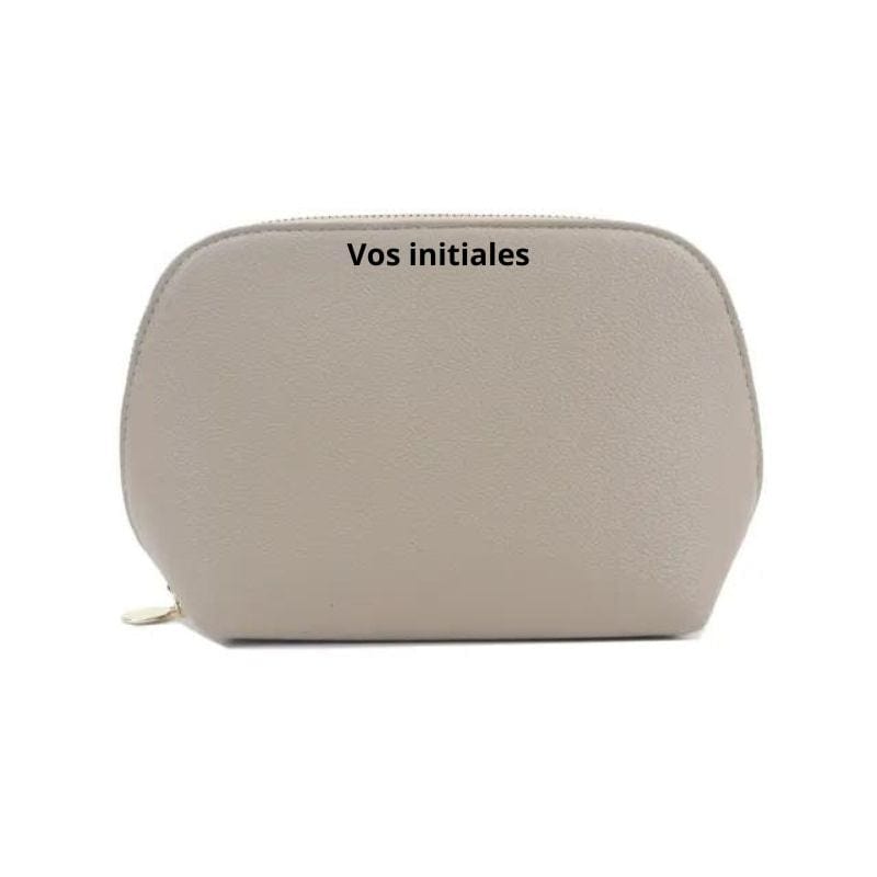 Gris / Modèle 2 Trousse Maquillage Personnalisée Univers du Voyage