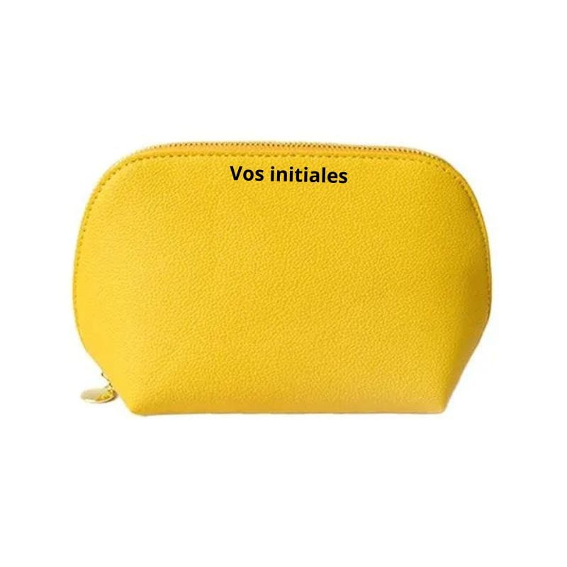 Jaune / Modèle 1 Trousse Maquillage Personnalisée Univers du Voyage