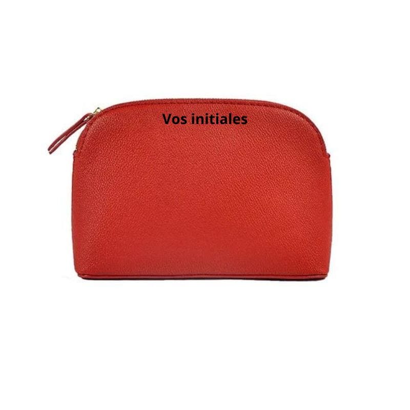 Rouge / Modèle 1 Trousse Maquillage Personnalisée Univers du Voyage