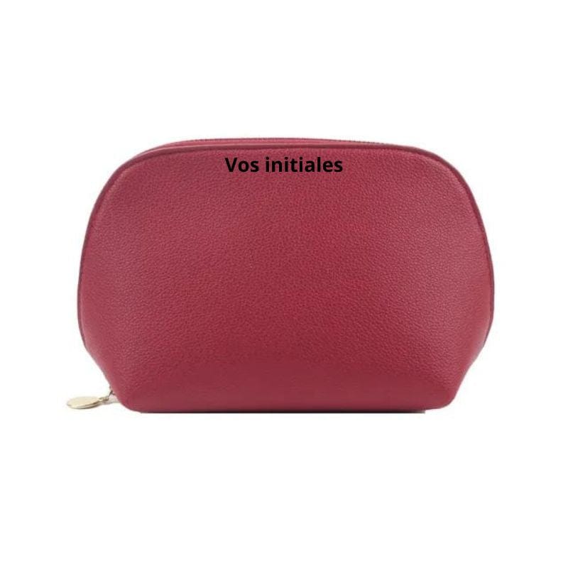 Rouge / Modèle 2 Trousse Maquillage Personnalisée Univers du Voyage