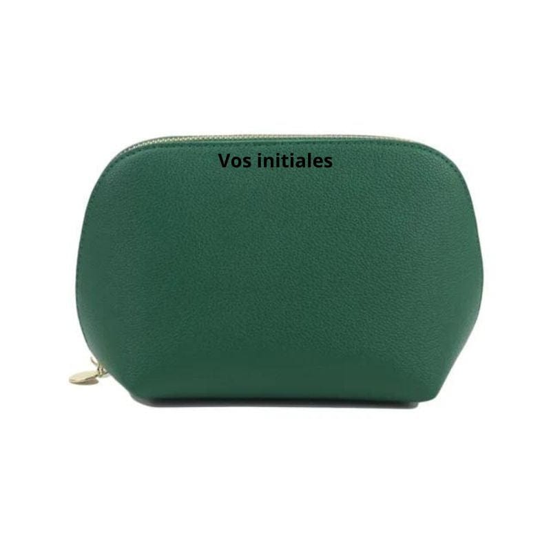 Vert / Modèle 1 Trousse Maquillage Personnalisée Univers du Voyage