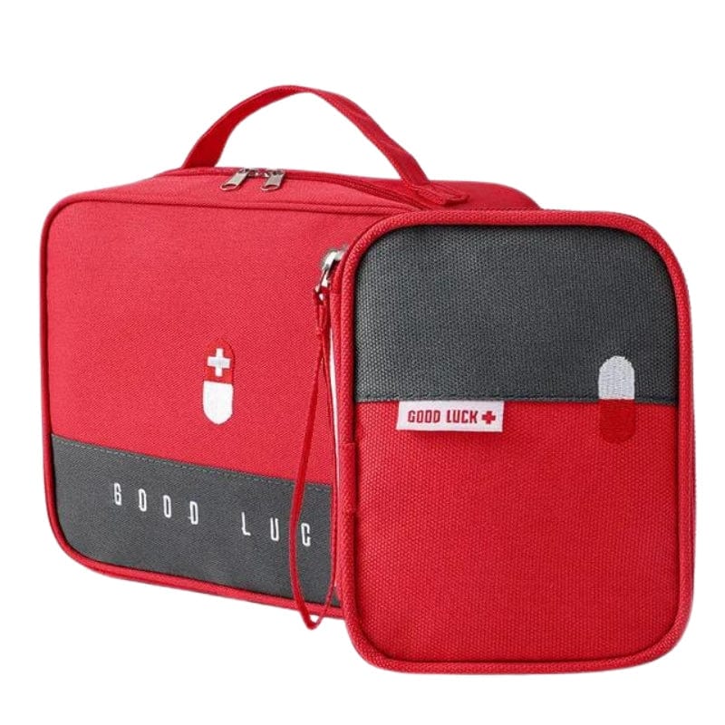 Rouge / Lot de 2 Trousse Pharmacie Vide Voyage Grande Taille Univers du Voyage