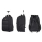 Noir Valise Sac à Dos à Roulettes Univers du Voyage