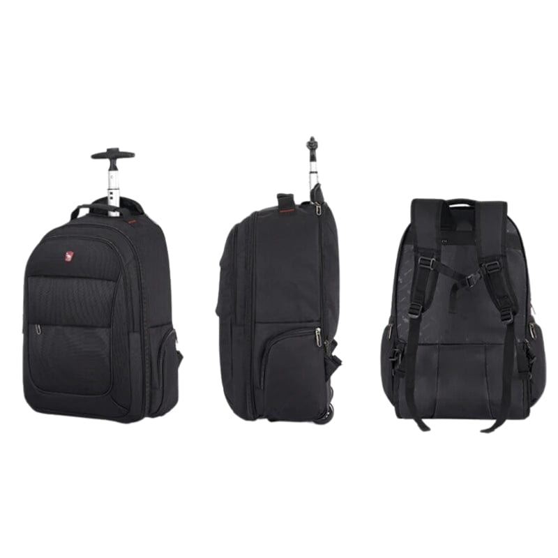 Noir Valise Sac à Dos à Roulettes Univers du Voyage