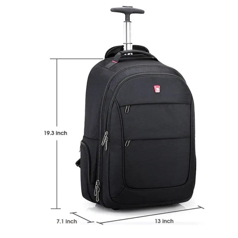 Noir Valise Sac à Dos à Roulettes Univers du Voyage