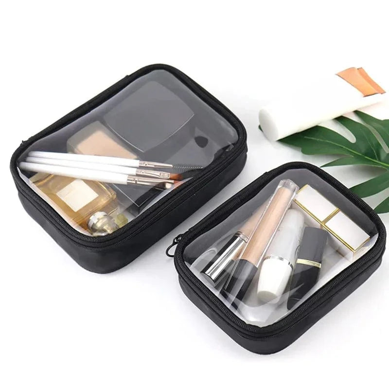 Women Makeup Bag Waterproof Clear PVC Travel Cosmetic Bags Case Travel Make Up Kit Bags for Men Toiletry Brush Organizer Pouch Univers du Voyage